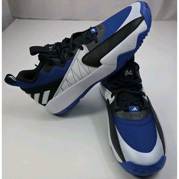 ADIDAS DAME CERTIFIEDWhite/BlueUS size 13ID1811‎ Basketball Shoes